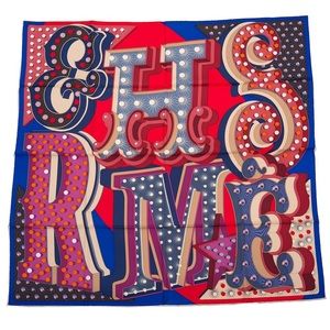 Hermes "Hermes Electrique" silk twill scarf